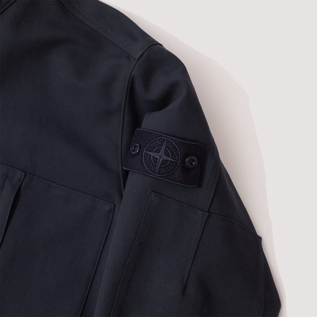 Short Collar Jacket - Navy (V0020)