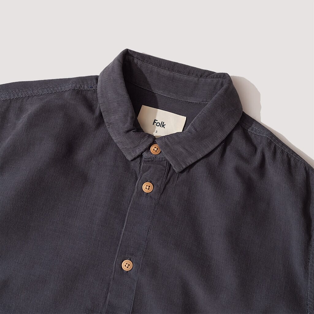 Relaxed Shirt - Charcoal Babycord