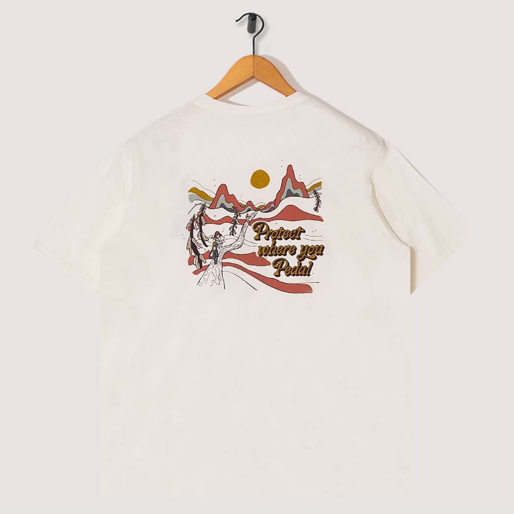 Protect Pedal Tee - Birch White