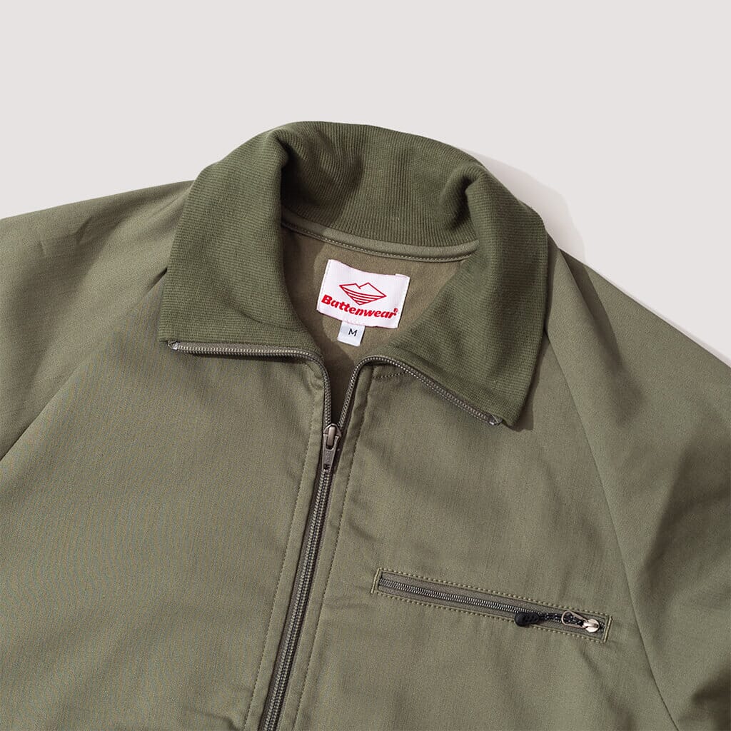 Track Jacket Stretch Twill - Olive