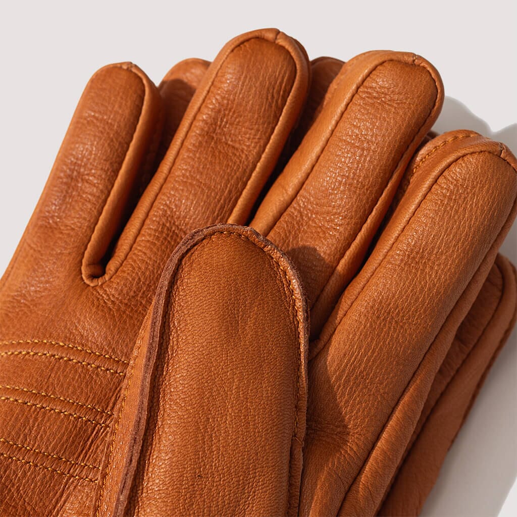 Deerskin Primaloft Rib Gloves - Cork