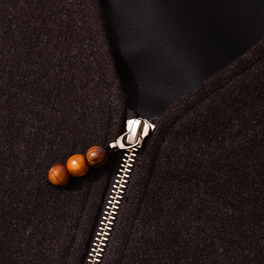 Raglan Quors Wool Liner - Dark Brown