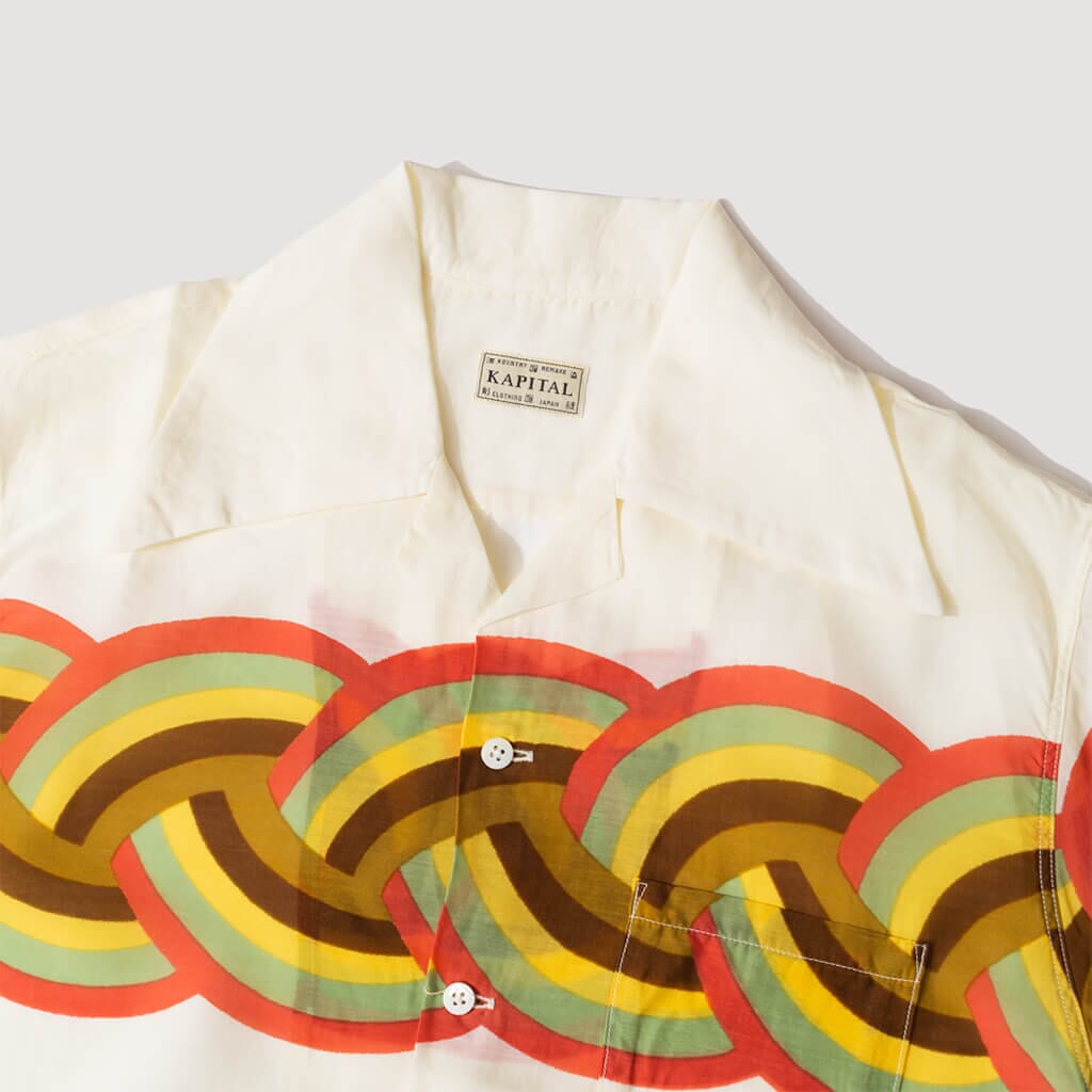 Wrangle Collar Aloha Shirt - Ecru