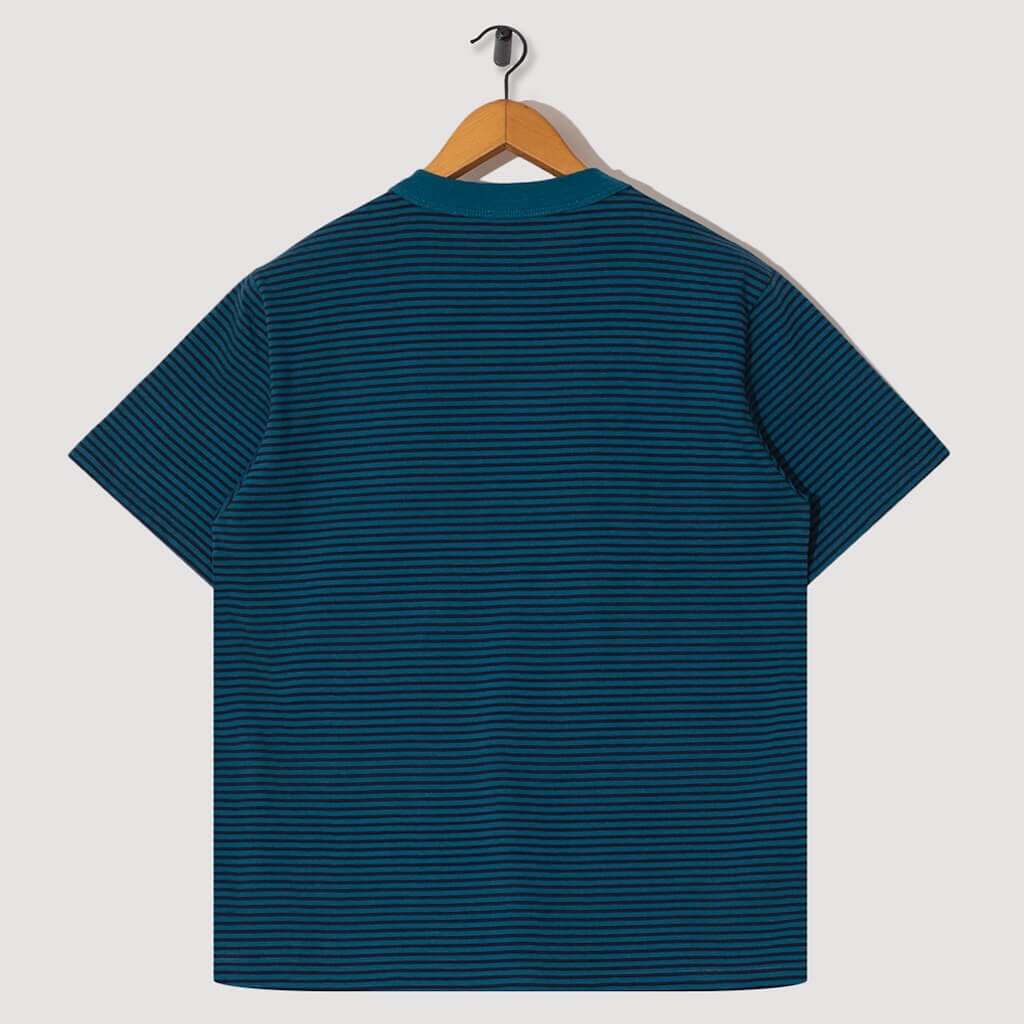 Heritage Striped T-Shirt - Bleue Glacial/Marine Deep Navy Blue