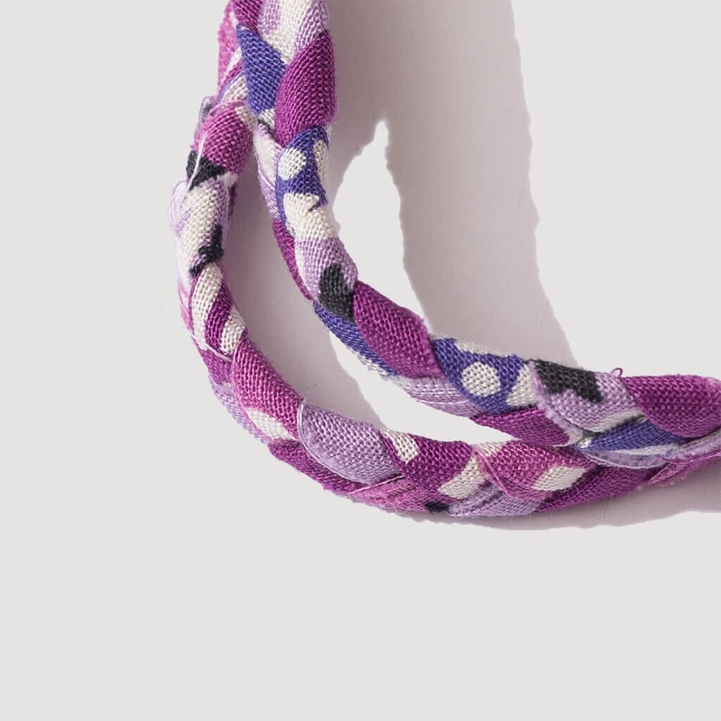 Bandana Fringe Necklace - Purple