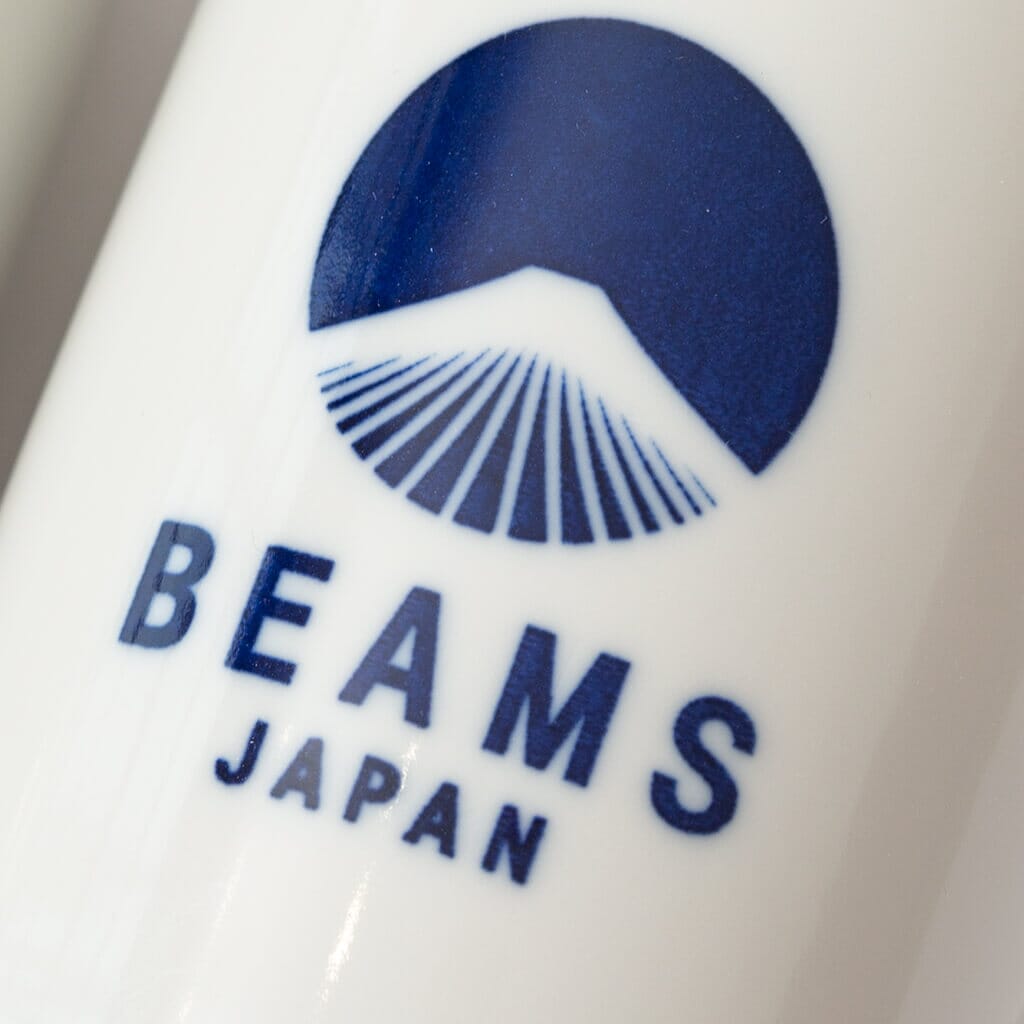 Beams Japan Logo Ceramic Cup (x2) - Indigo/Red