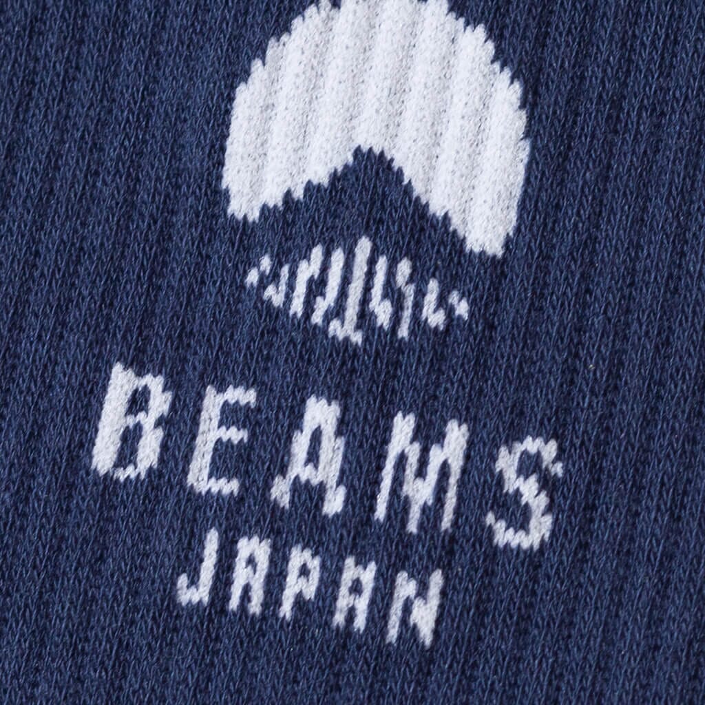 Beams Japan x Renown Inx Logo Sock - Navy