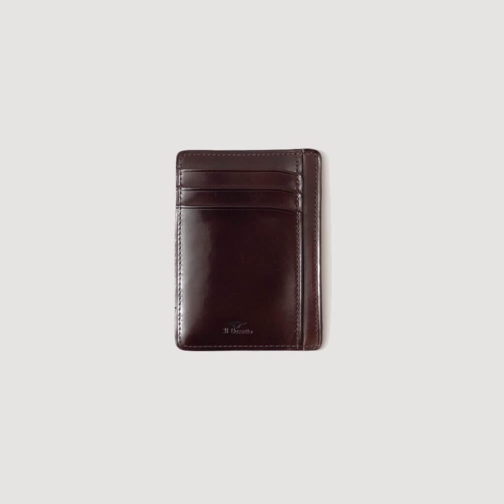 Il Bussetto - Bifold wallet with clip dark blue - simonskott