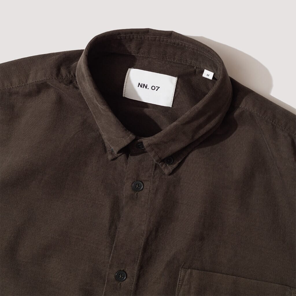 Arne Shirt - Dark Army Mini Cord