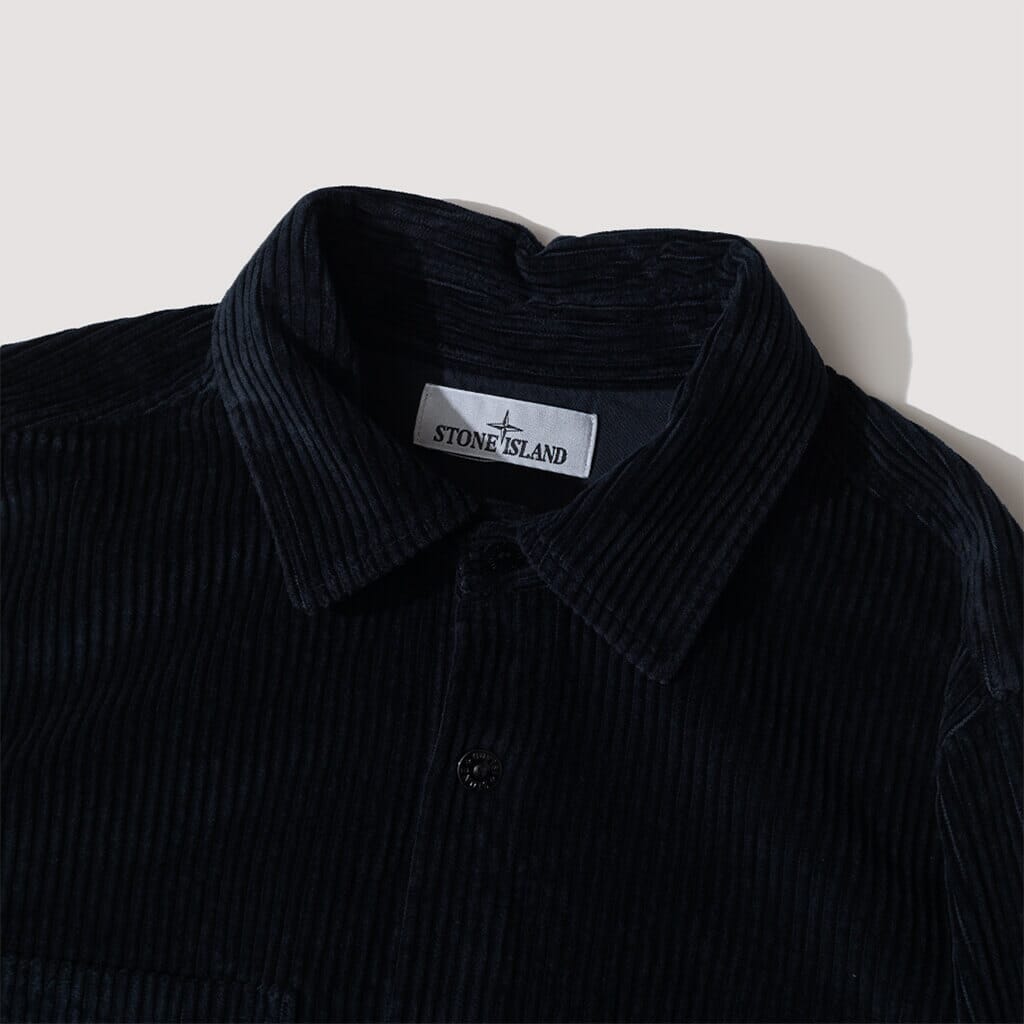 Corduroy Overshirt - Navy (V0020)