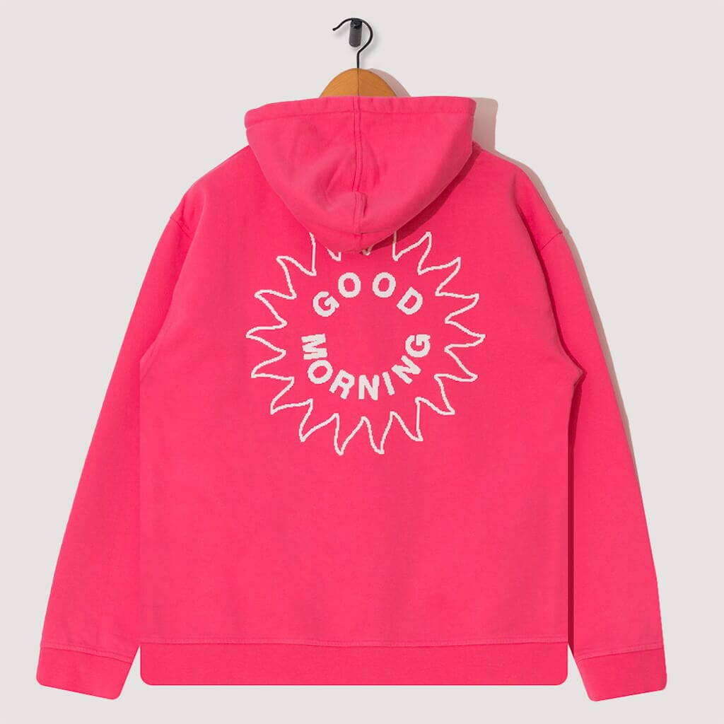 Sun Logo Fleece Pullover Hood - Bubblegum