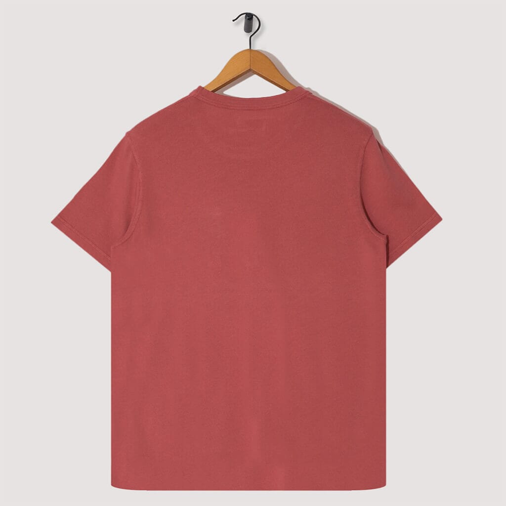 Overdye Pocket T-Shirt - Coral Red