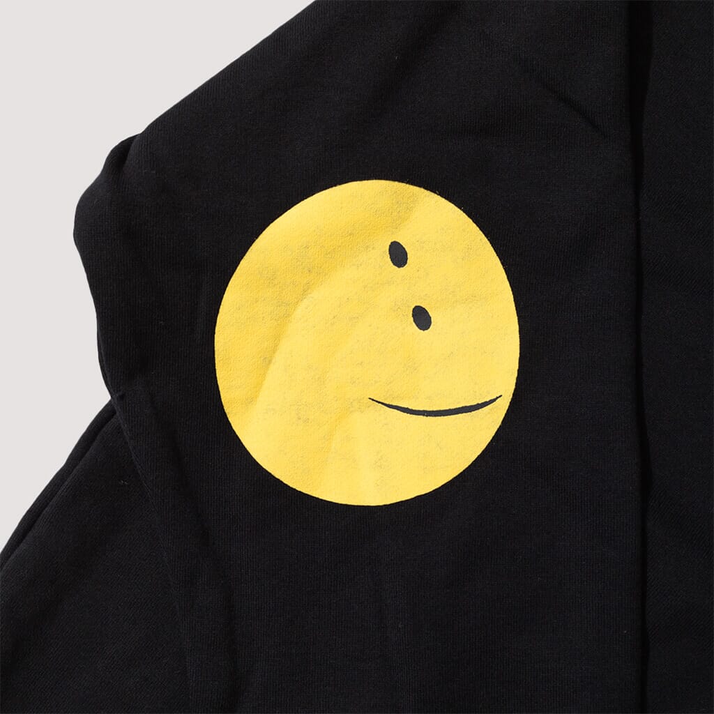 Rainbowy Patch Crew Knit - Black