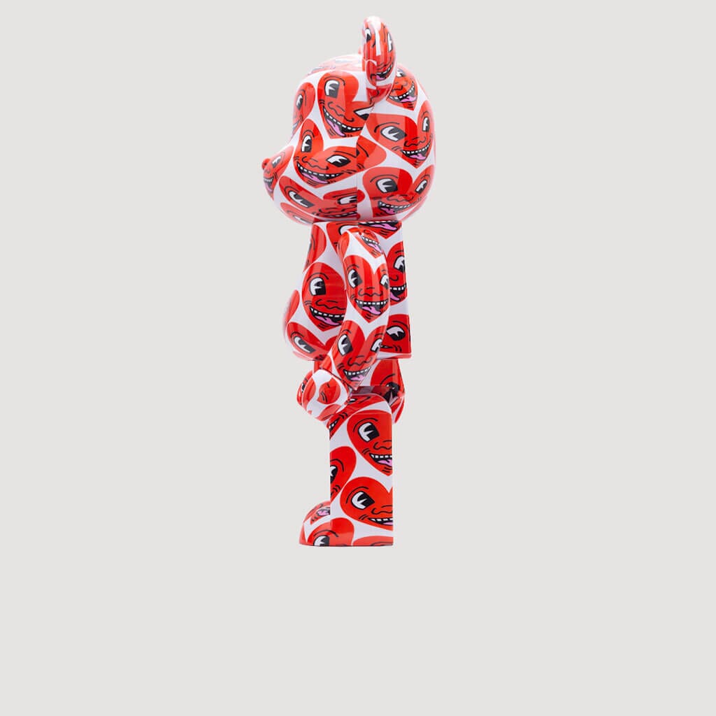 Keith Haring Be@rbrick 1000% - Red Hearts