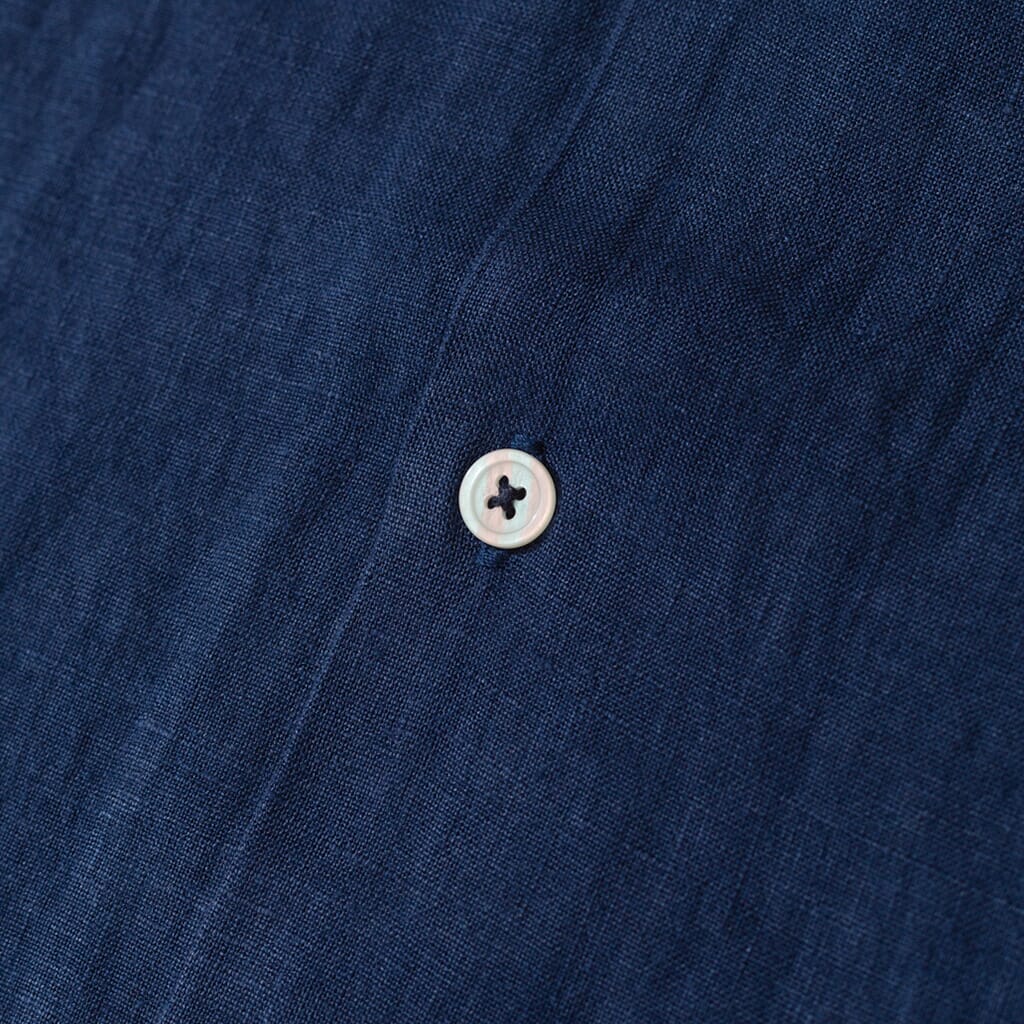 Road Shirt - Navy Fine Linen