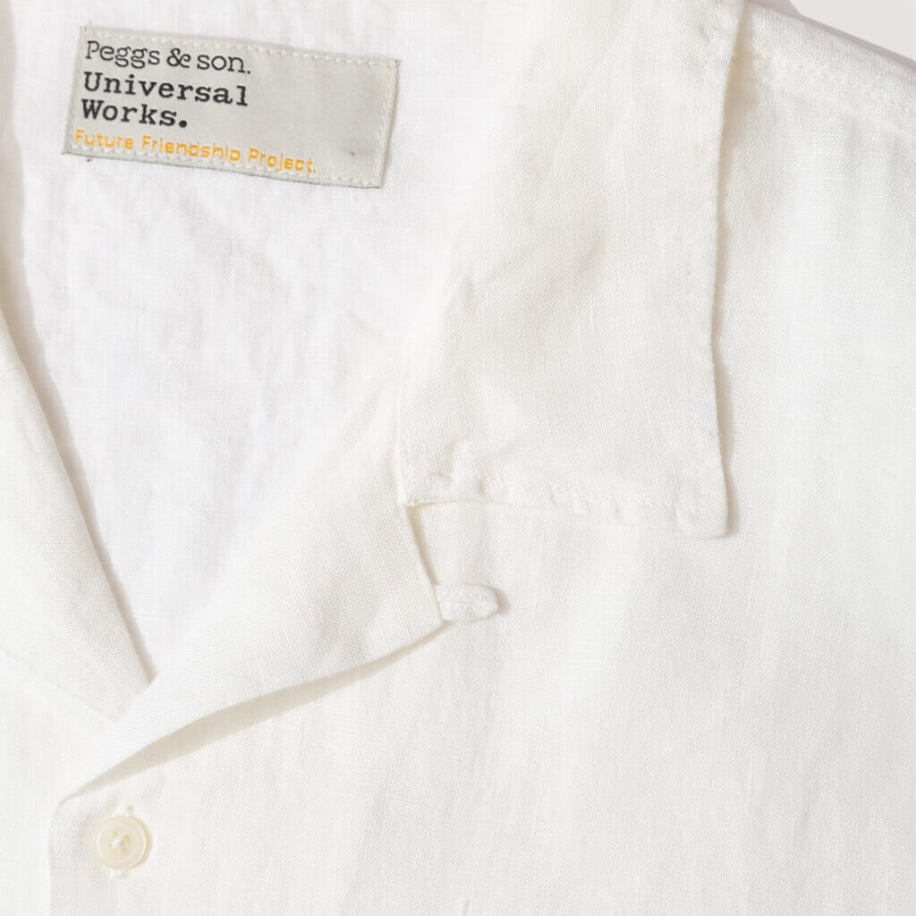 Road Shirt - Off White Fine Linen