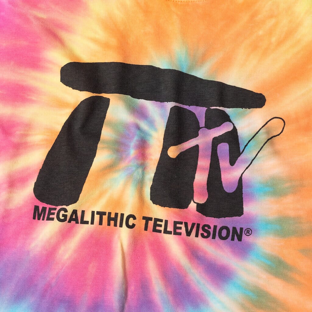 Megalithic TV MTV Tee - Rainbow Tie Dye