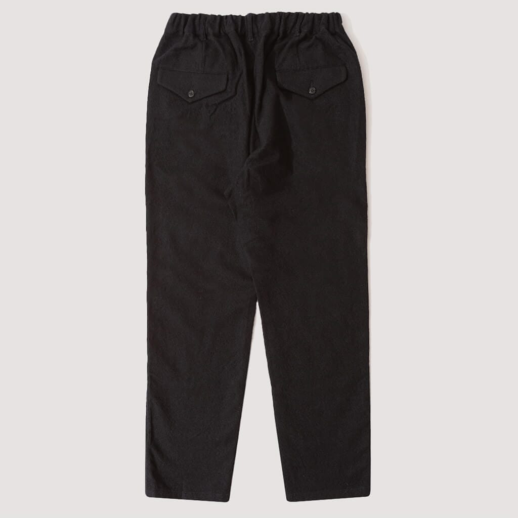 Pleated Pegtop Pants - Navy