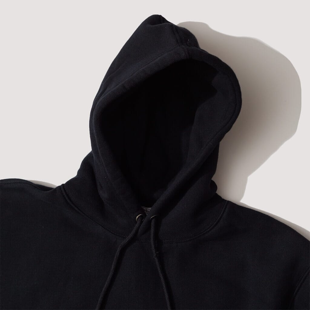 12OZ Service Embroidered Hoodie - Black