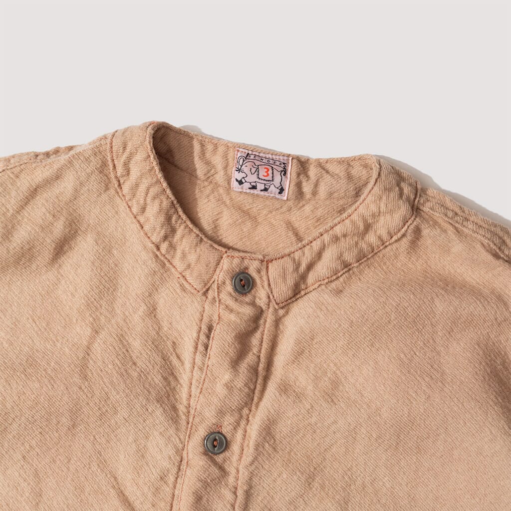 Type 477 Didcot Shirt - Tan Wattle Dyed Wool