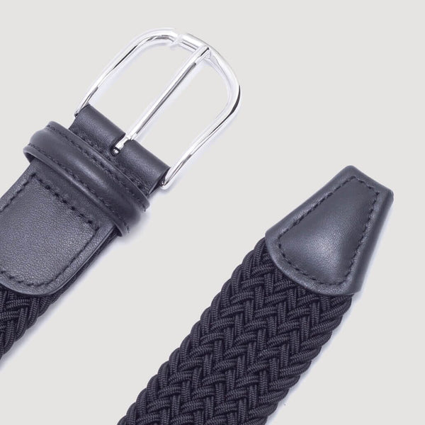 Woven Belt - Black | Anderson's | Peggs & Son.